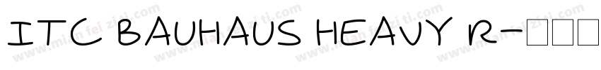 ITC Bauhaus Heavy R字体转换